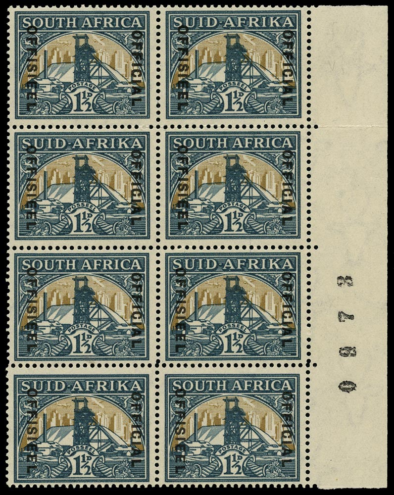 SOUTH AFRICA 1935  SGO22b, var Official