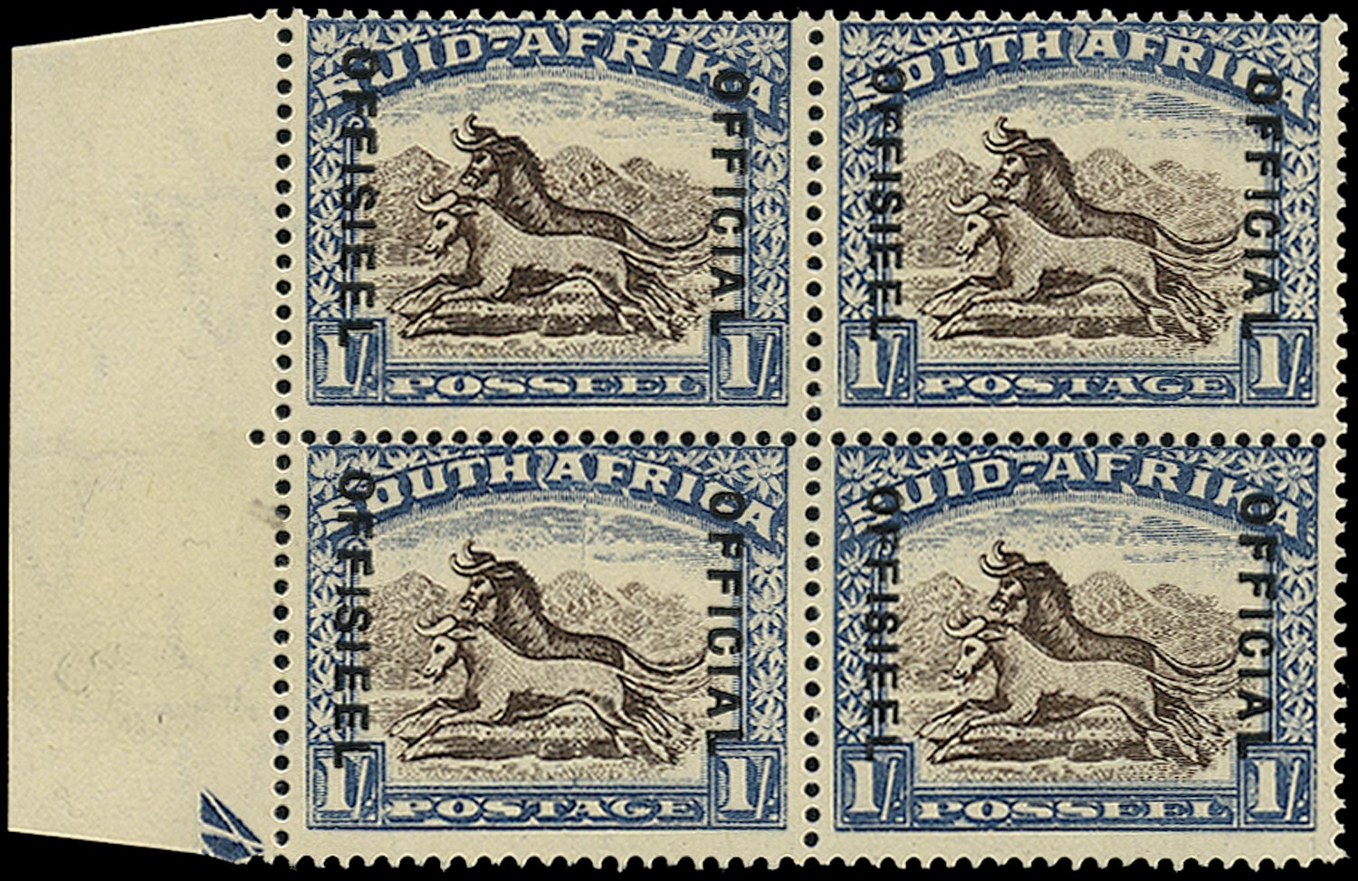 SOUTH AFRICA 1935  SGO25, var Official