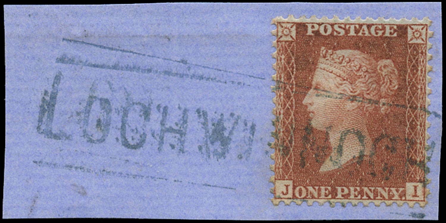GB 1856  SG29 Pl.28 Used - Blue "LOCHWINNOCH" Scots local