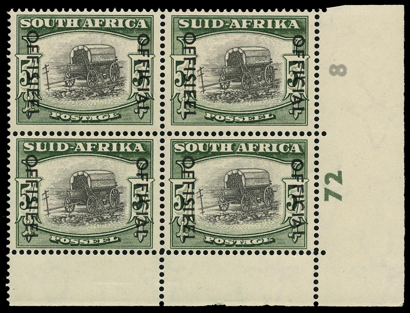 SOUTH AFRICA 1950  SGO50b Official