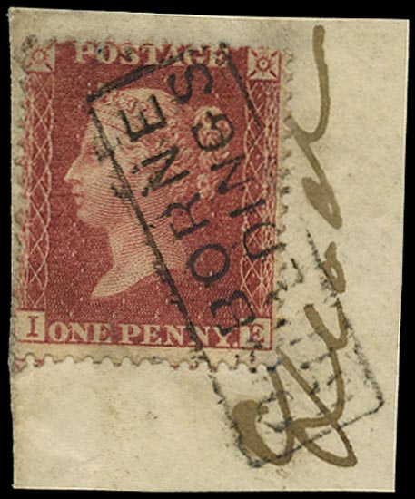 GB 1857  SG40 Pl.36 Used - "OSBOURNE BUILDINGS" Scots local