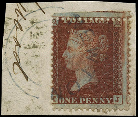 GB 1855  SG29var Pl.17 Used - "NEWTON" Scots local