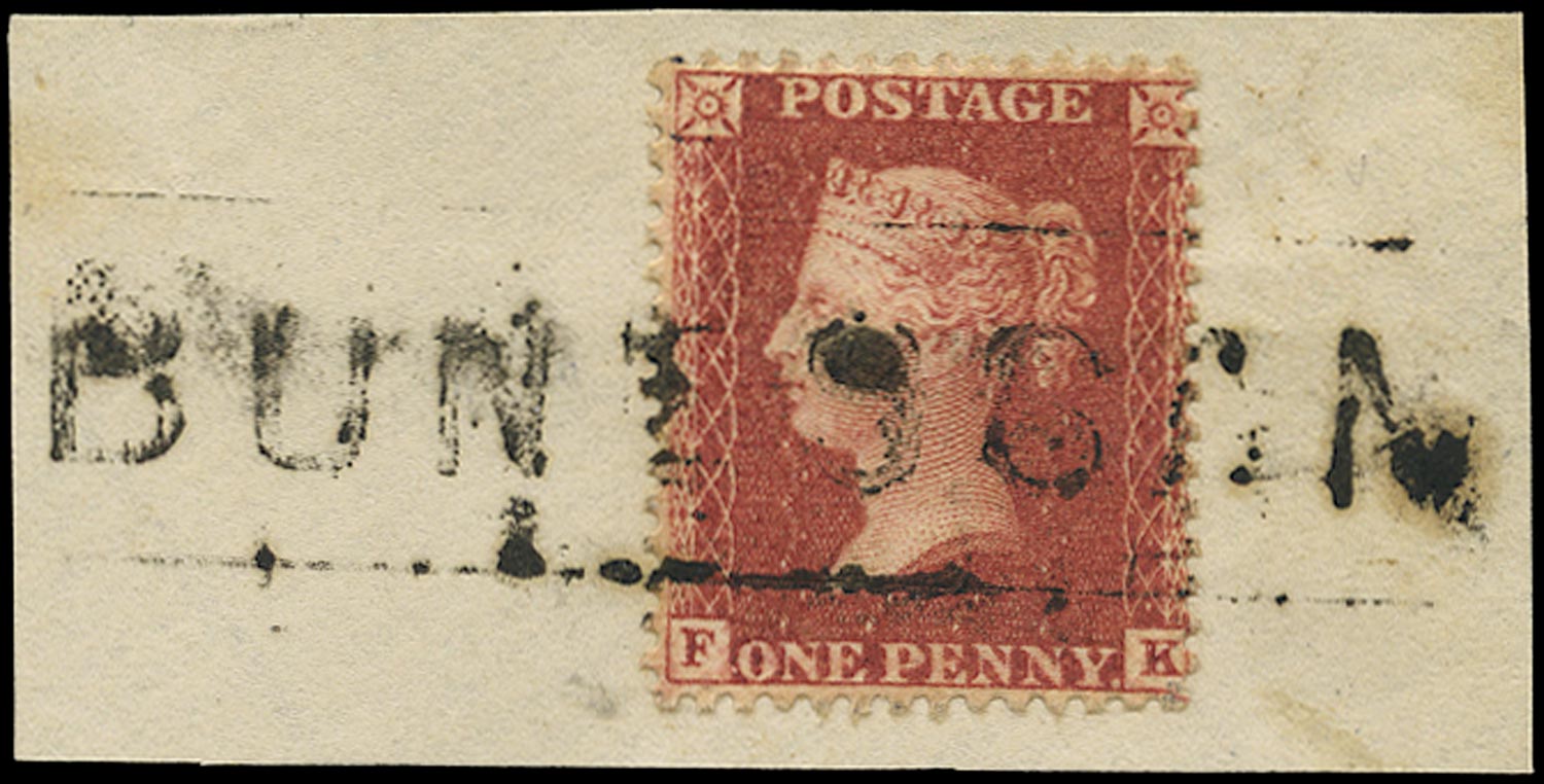 GB 1857  SG41 Pl.60 Used - "BUNESSAN" Scots local