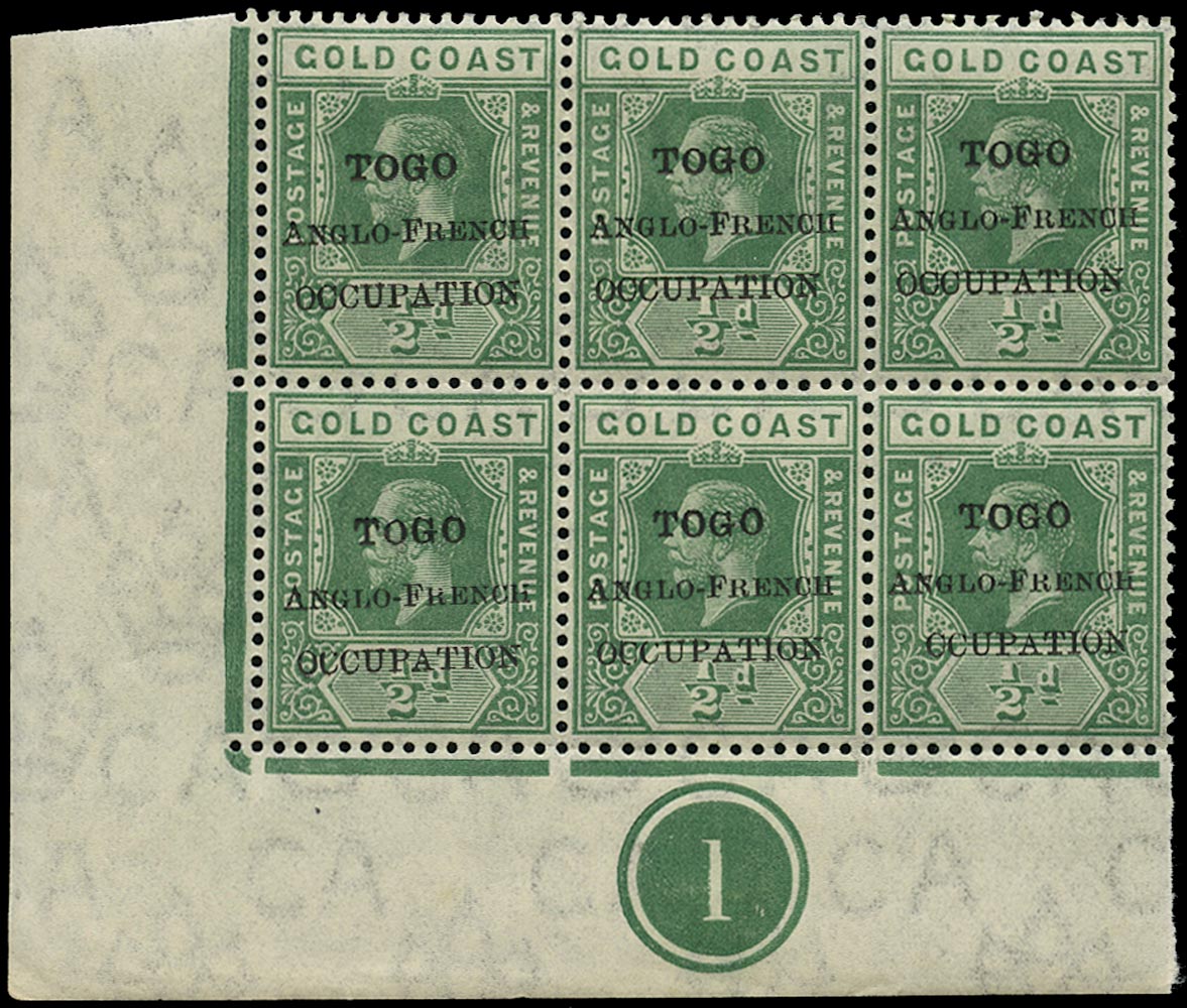 TOGO 1915  SGH34e Mint