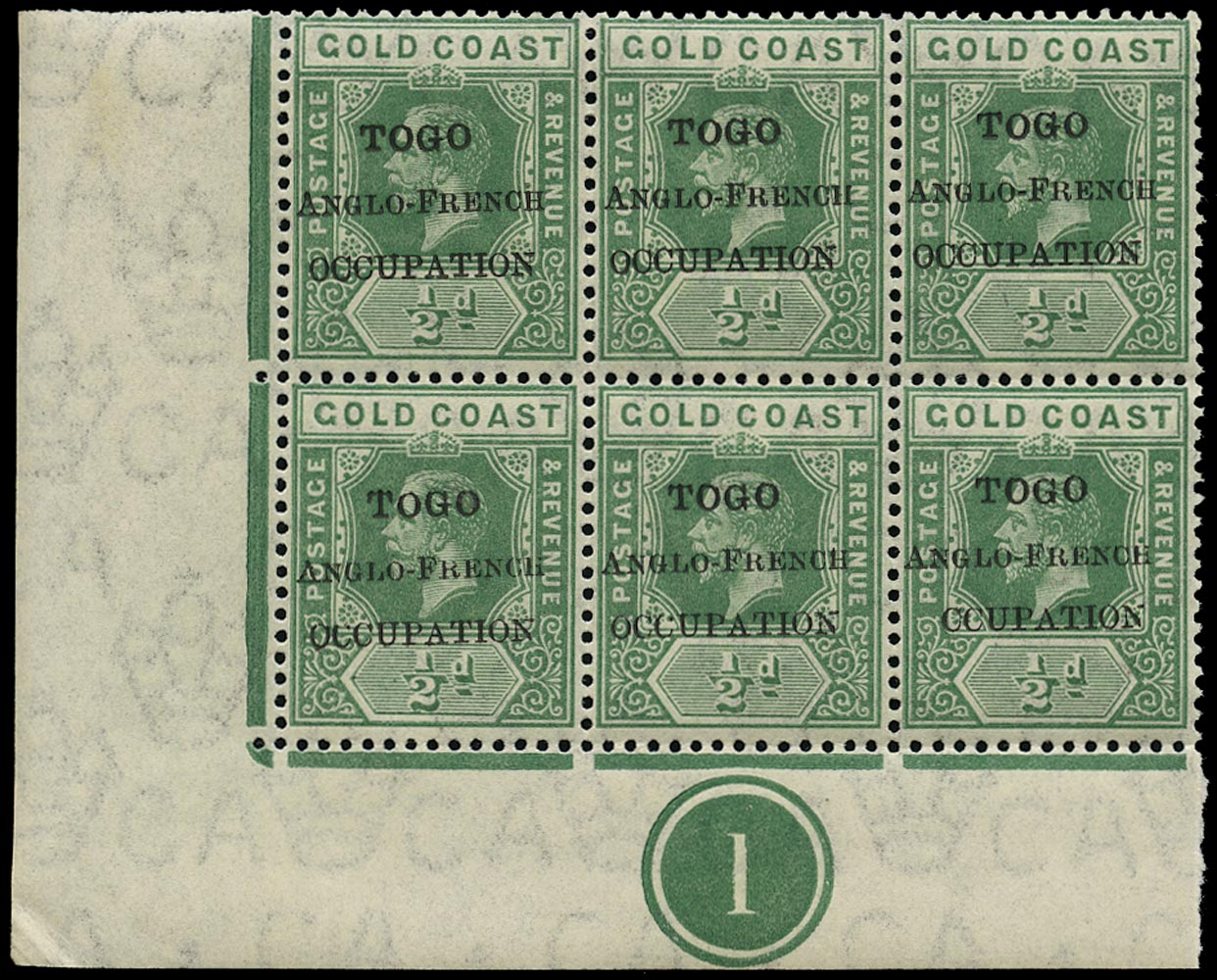 TOGO 1915  SGH34e Mint