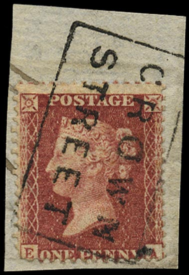 GB 1857  SG40 Pl.41 Used - "CROWN STREET" Scots local