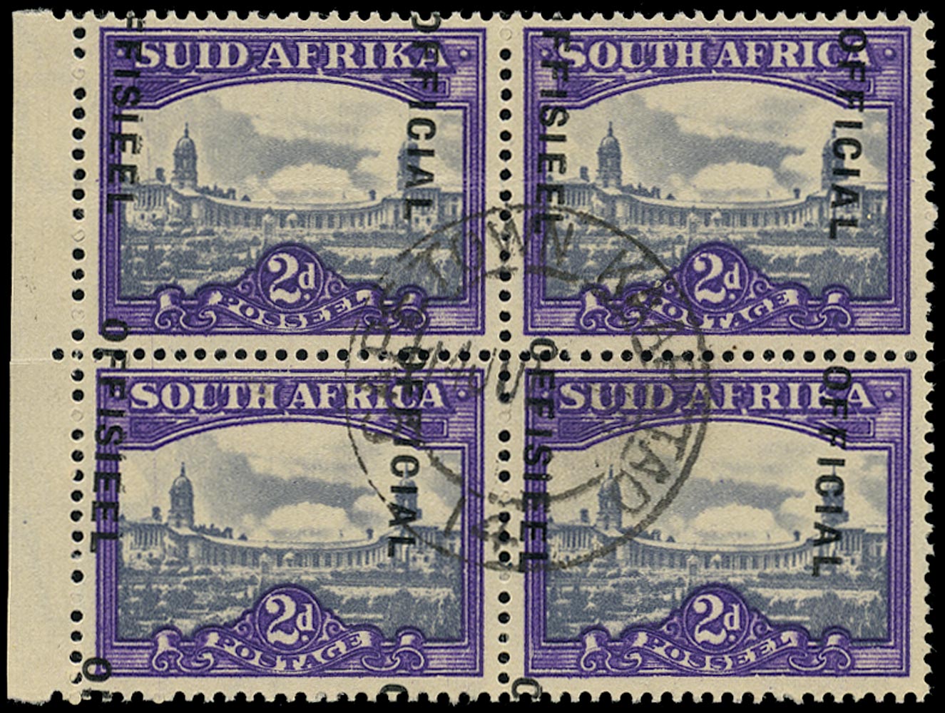 SOUTH AFRICA 1947  SGO36b var Official
