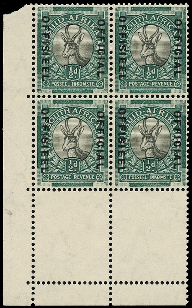 SOUTH AFRICA 1935  SGO20 Official