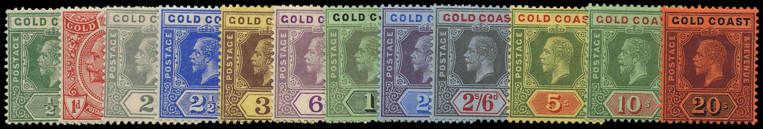 GOLD COAST 1913-21  SG71/84 Mint