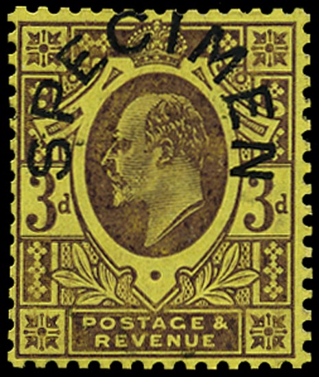 GB 1906  SG232cs Specimen