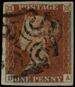 GB 1841  SG8 Pl.13 Used VFU crisp black MC (DA)