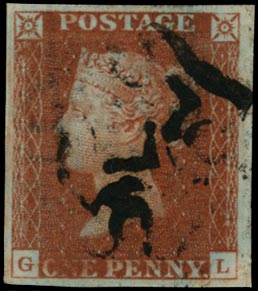 GB 1841  SG8 Pl.13 Used FU black MC (GL)