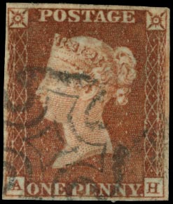 GB 1841  SG8 Pl.15 Used black MC (AH)