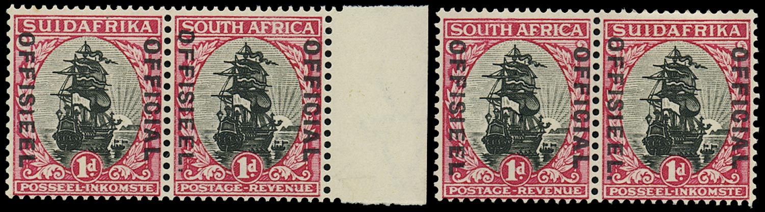 SOUTH AFRICA 1930  SGO13a, b Official