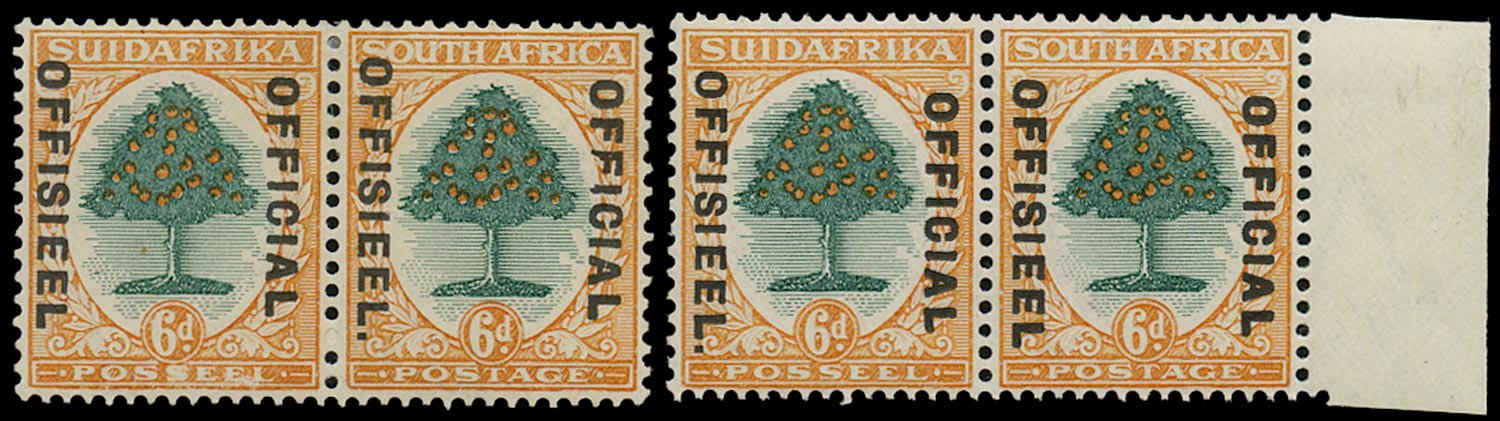 SOUTH AFRICA 1930  SGO16a, O16b Official