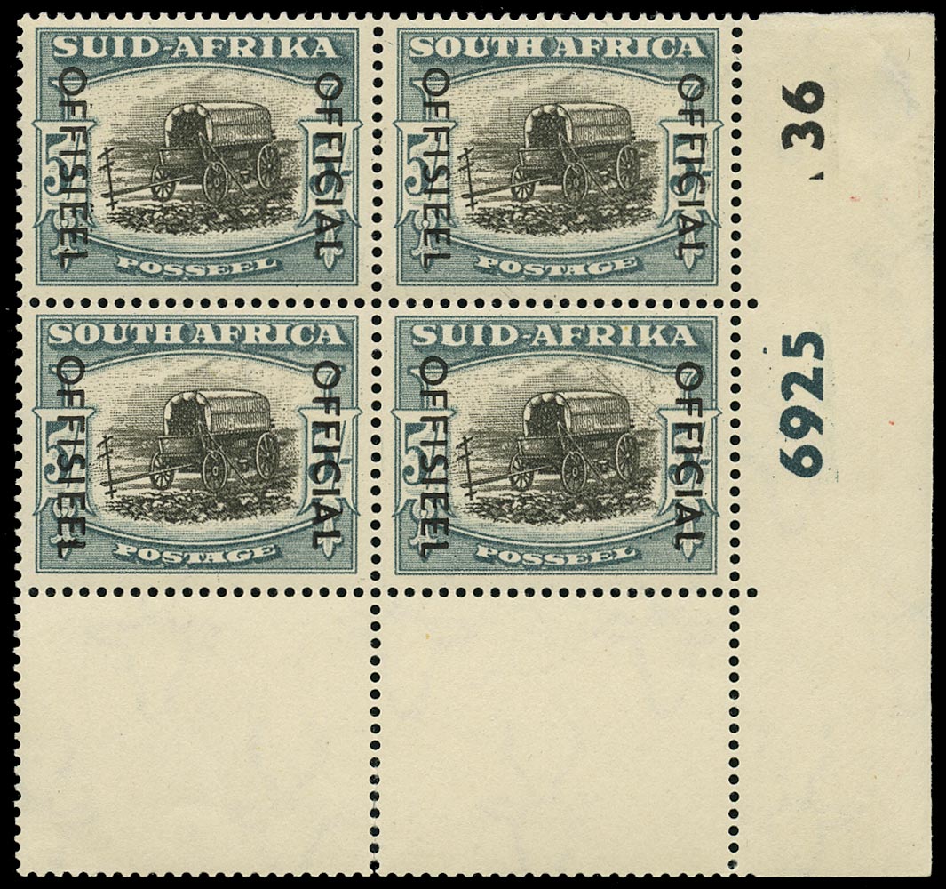 SOUTH AFRICA 1950  SGO50/aa Official