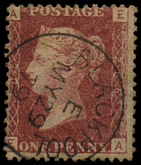 GB 1877  SG43 Pl.205 Used Superb Blackpool cds