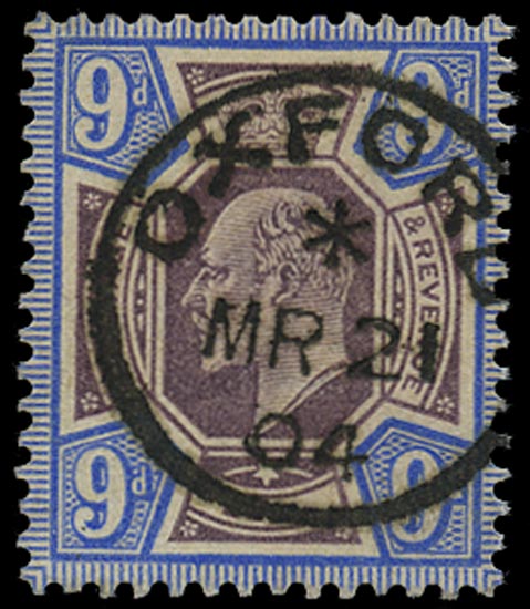 GB 1902  SG250 Used superb Oxford cds
