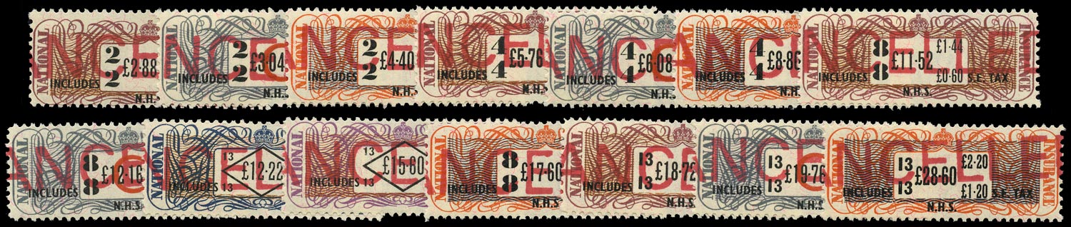 GB c.1975 Revenue National Insurance Multiple Contributions