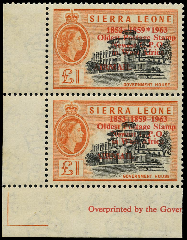 SIERRA LEONE 1963  SG284/b Mint