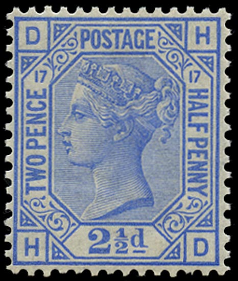 GB 1880  SG142 Pl.17 Mint unused o.g. example (HD)