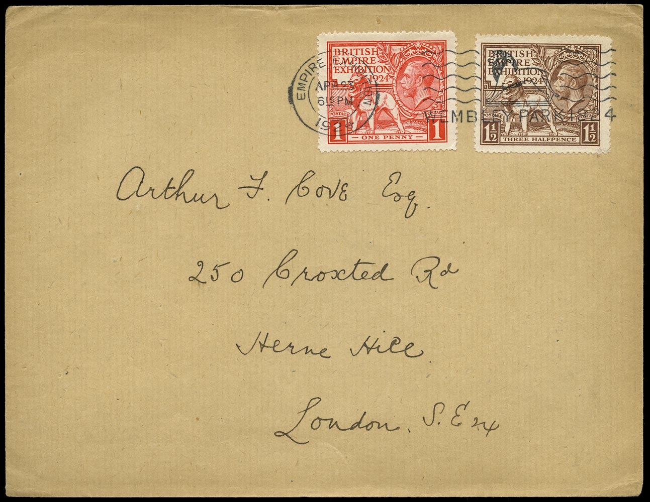 GB 1924  SG430/1 Cover - First Day Cover