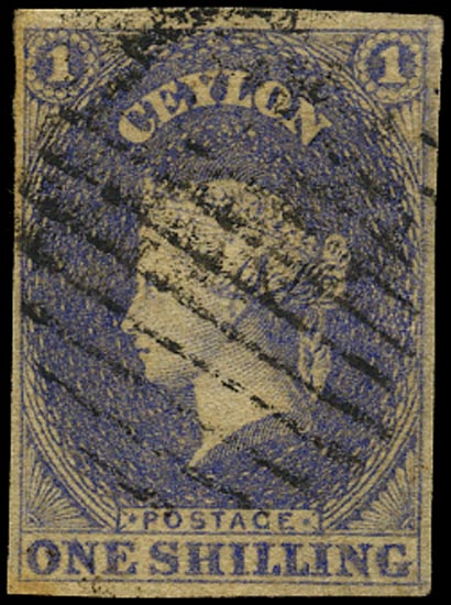 CEYLON 1857  SG10 Used