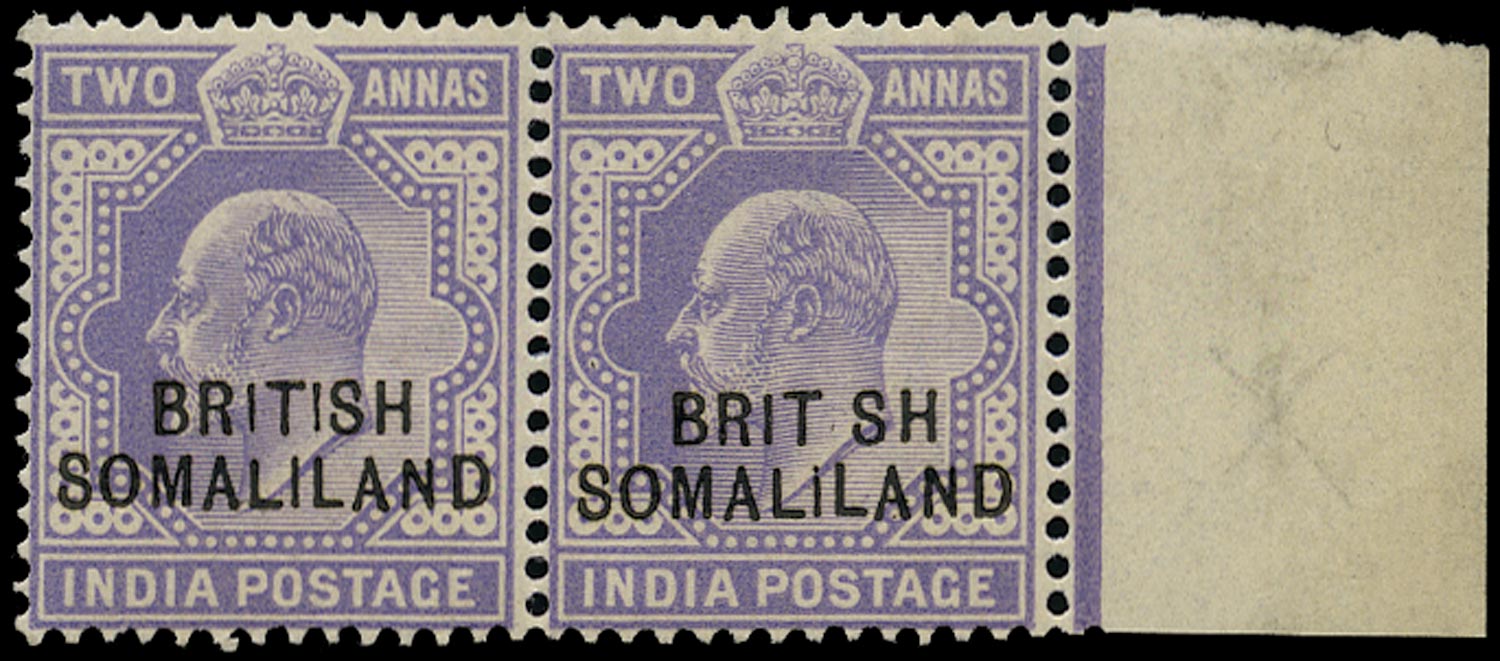 SOMALILAND PROTECT 1903  SG27a Mint KEVII 2a violet variety 'BRIT SH'