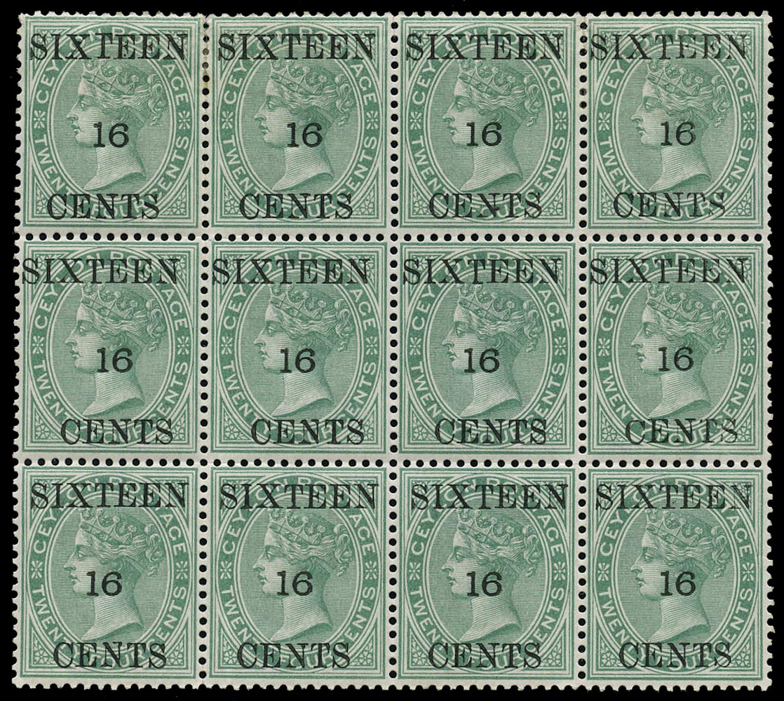 CEYLON 1882  SG142 Mint