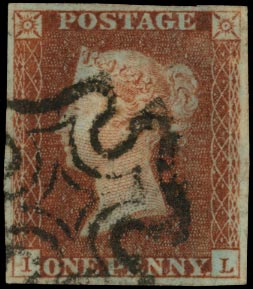 GB 1841  SG8a Pl.18 Used black MC (IL)