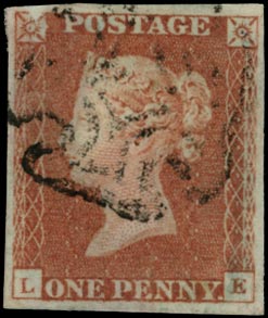 GB 1841  SG8 Pl.19 Used black MC (LE) VFU