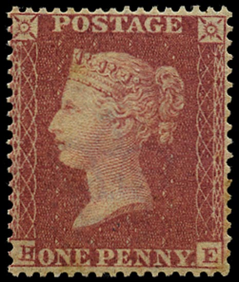 GB 1857  SG36 Pl.58 Mint - unused o.g. (HE)