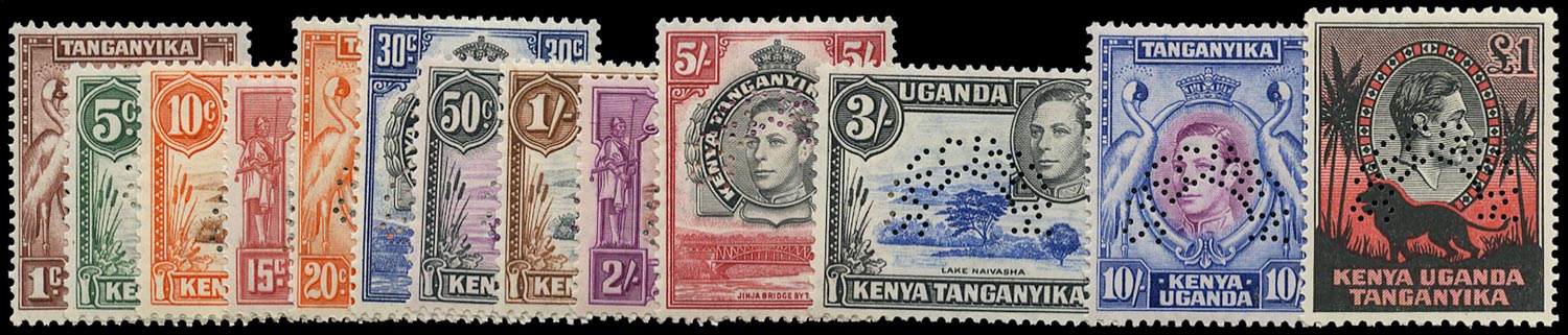 KUT 1938  SG131s/50s Specimen KGVI definitives