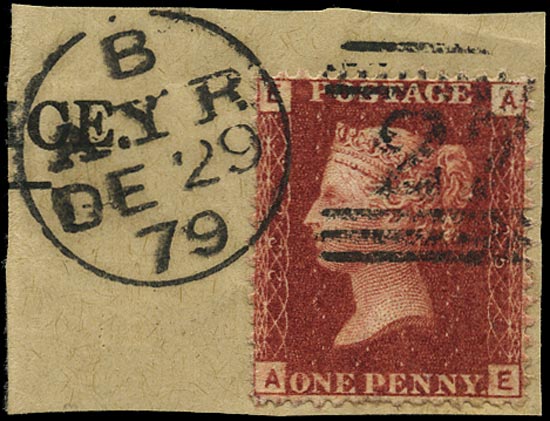GB 1879  SG43 Pl.225 Used - VFU example (AE)