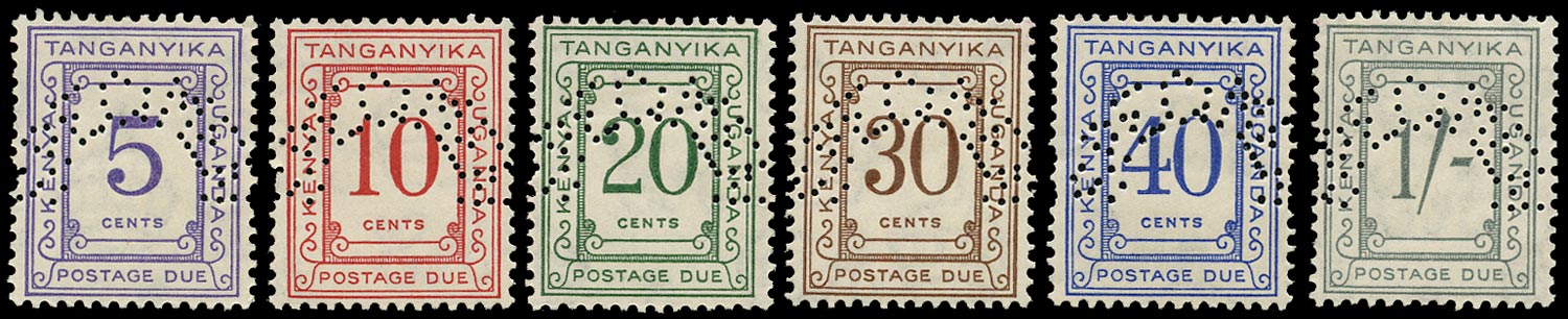 KUT 1935  SGD7s/D12s Specimen Unmounted Postage Due Set