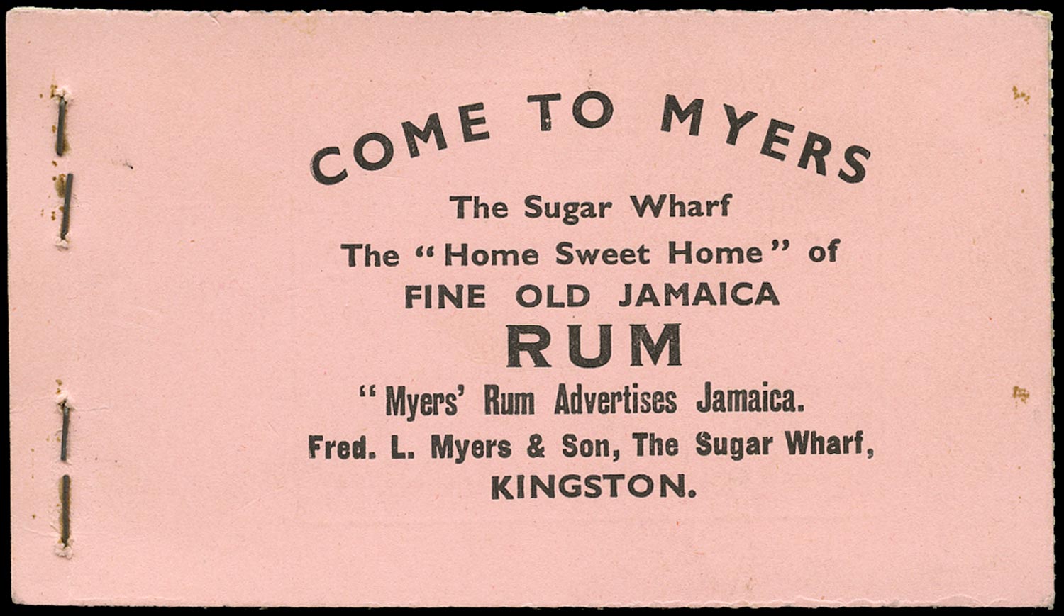 JAMAICA 1935  SGSB8 Booklet