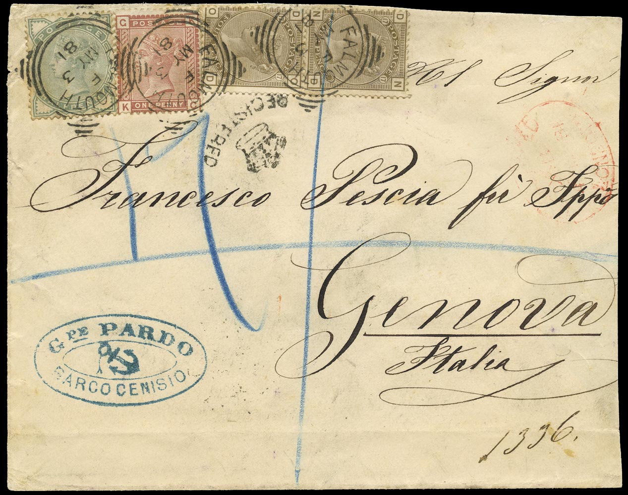 GB 1881  SG154,165,166 Cover