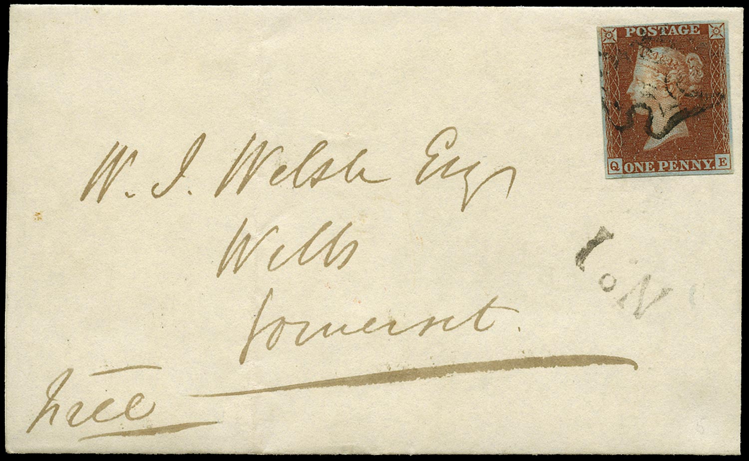 GB 1841  SG7 Pl.5 Cover - Bath to Wells