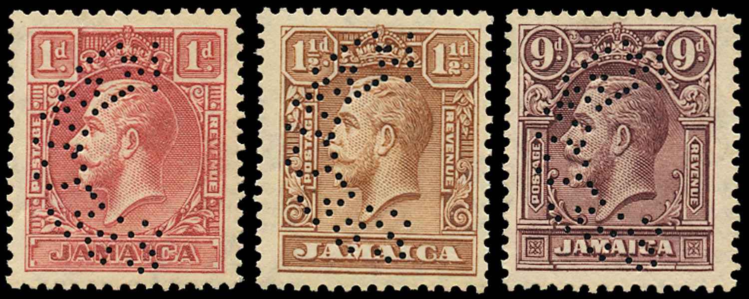 JAMAICA 1929  SG108s/10s Specimen Unmounted