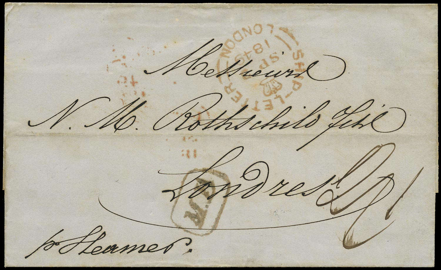 GB 1849 Pre-Stamp - London M-B