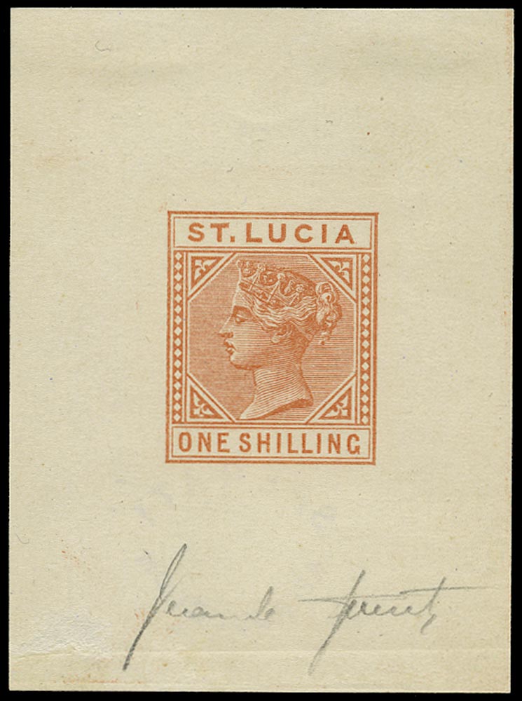 ST LUCIA 1883  SG36 Forgery