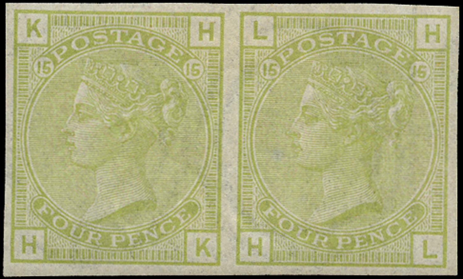 GB 1876  SG153var Pl.15 Mint Colour Trial