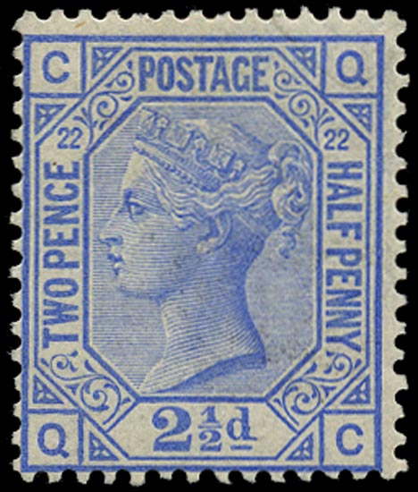 GB 1881  SG157 Pl.22 Mint unused o.g. (QC)