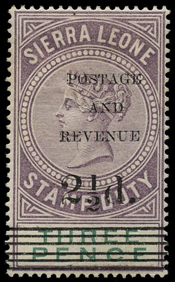 SIERRA LEONE 1897  SG58 Mint