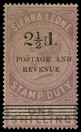 SIERRA LEONE 1897  SG66 Mint