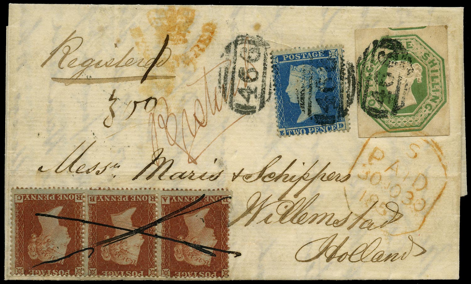 GB 1854  SG17,20,55 Cover