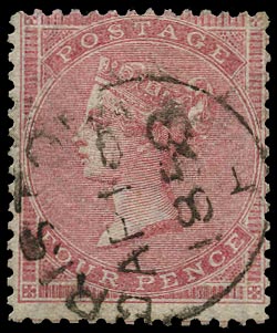 GB 1857  SG66a Used Bristol cds