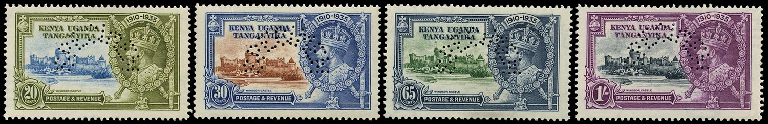 KUT 1935  SG124s/127s Specimen Silver Jubilee set of 4 unmounted