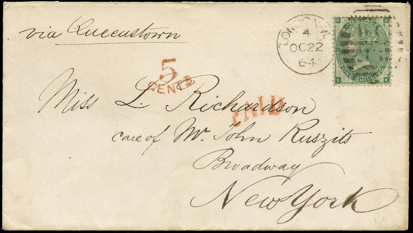 GB 1864  SG89 Pl.2 Cover