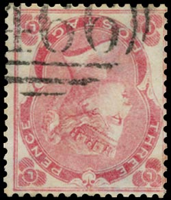 GB 1862  SG76wi Pl.2 Used - VFU Wmk. Inv example Liverpool numeral